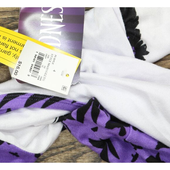 NWT Wednesday Girls Adams Family 2-pc Tight Fit Pajama Set 90311228 Purple 4 - Picture 7 of 9